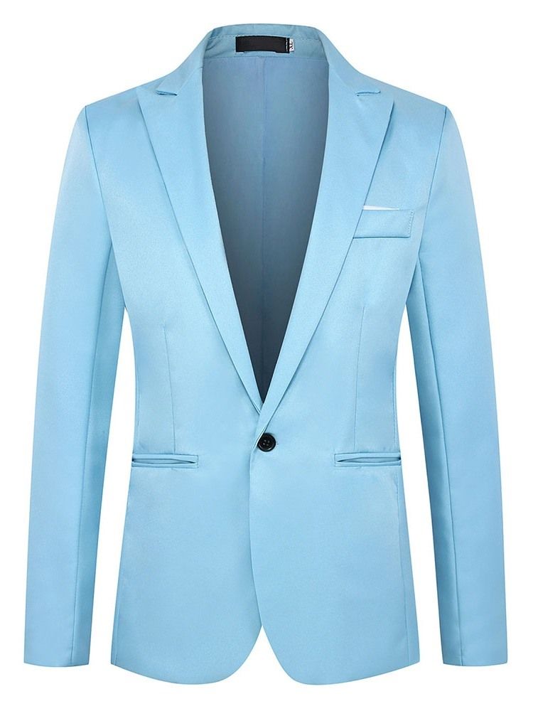 Slim Casual Plain Men's Blazer