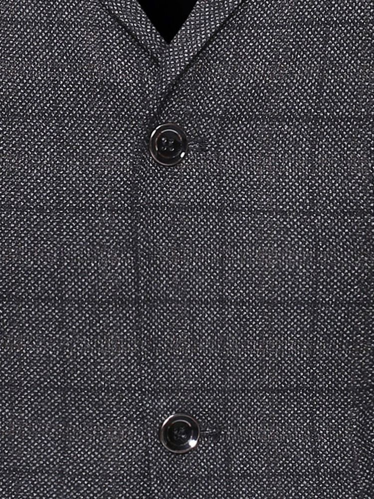 Slim Single-breasted Notched Lapel Blazer För Män