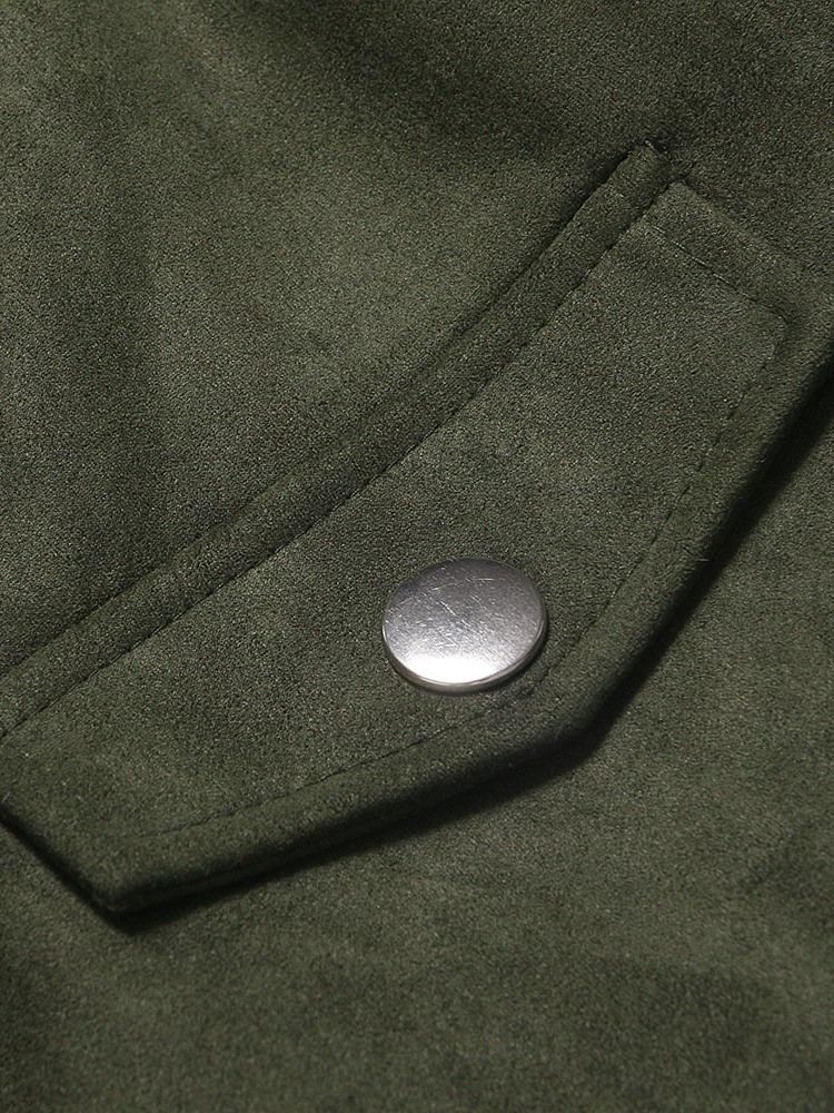 Zipper Plain Lapel Herrjacka