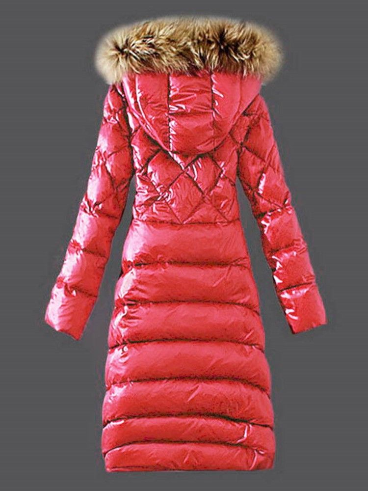 Faux Fur Hooded Long Warm Thicken Women's Winter Overcoat