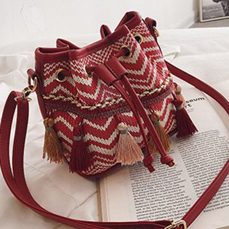 Bohemian Style Twill Shoulder Bags