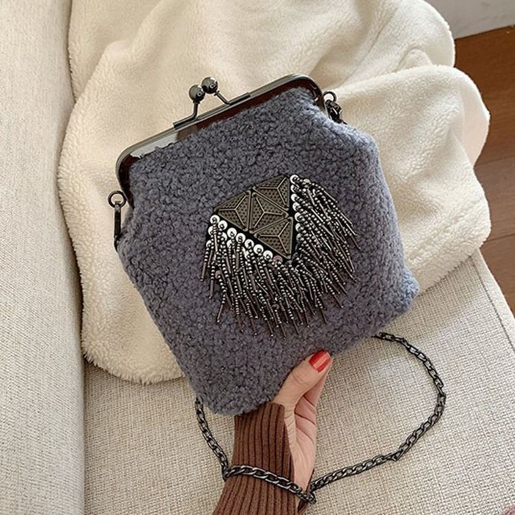 Chain Plain Rectangle Crossbody-väskor För Kvinnor