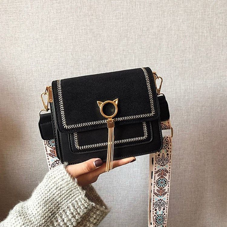 Magnetiska Snap Rectangle Crossbody-väskor