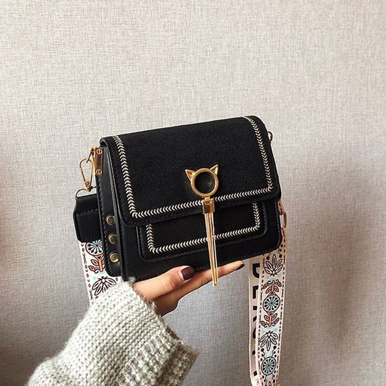 Magnetiska Snap Rectangle Crossbody-väskor