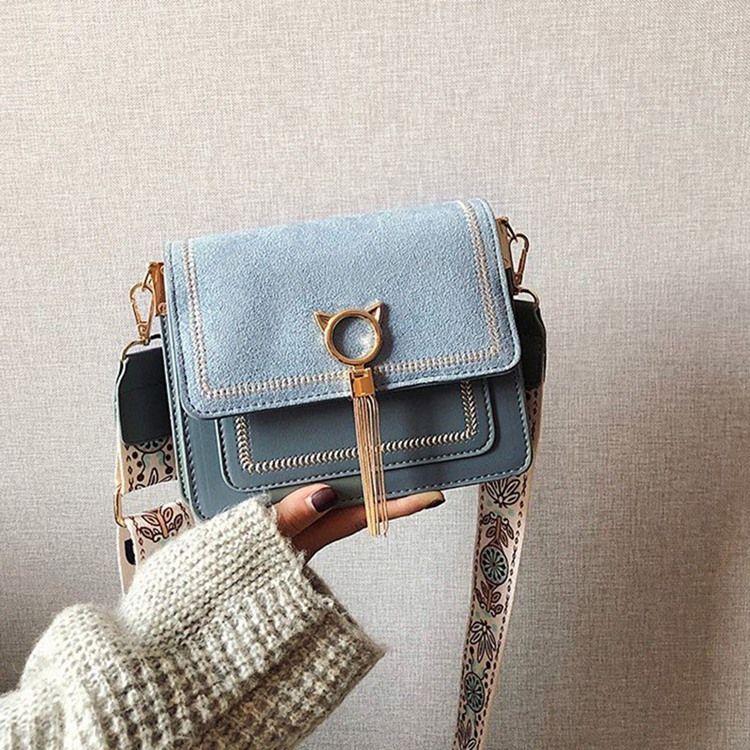 Magnetiska Snap Rectangle Crossbody-väskor