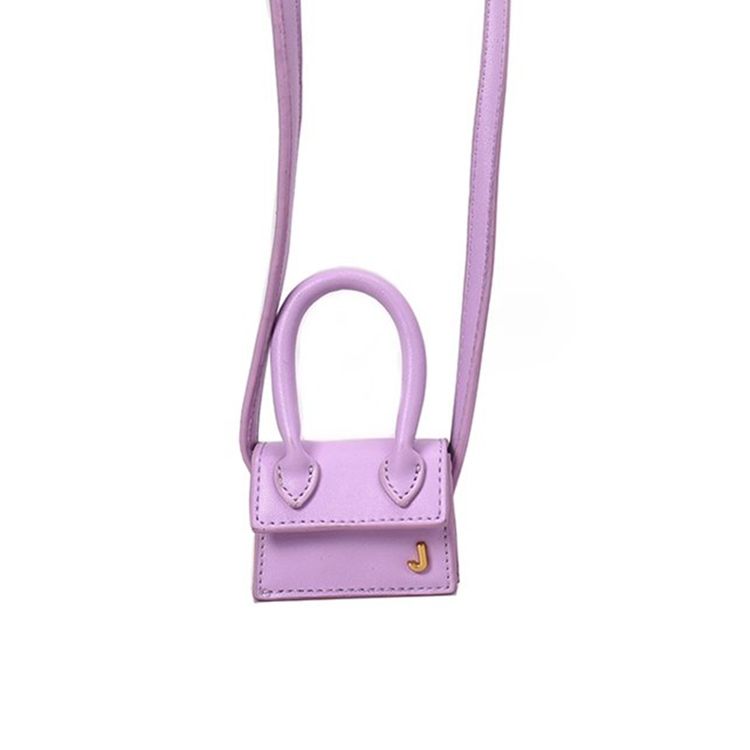 Mini Plain Square Crossbody Bag