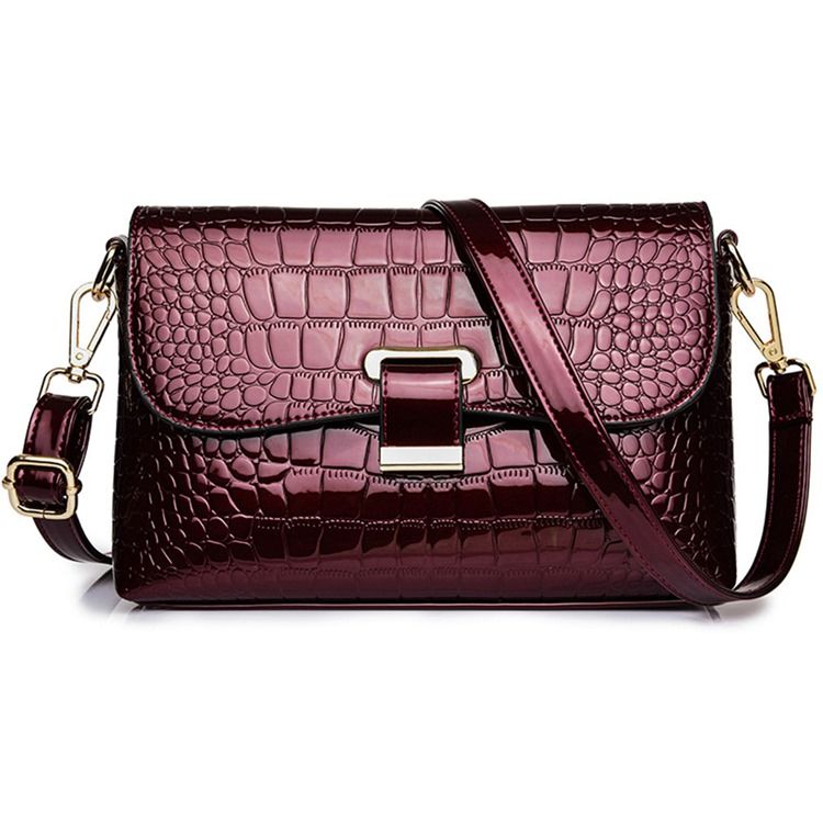 Mode Pu Alligator Crossbody Damväskor