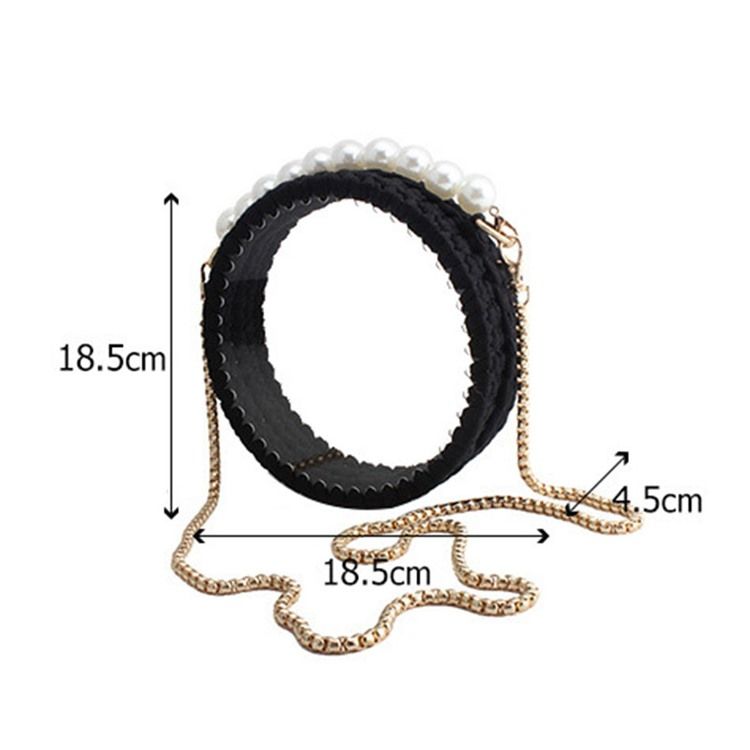 Polyester Chain Circular Crossbody Bags