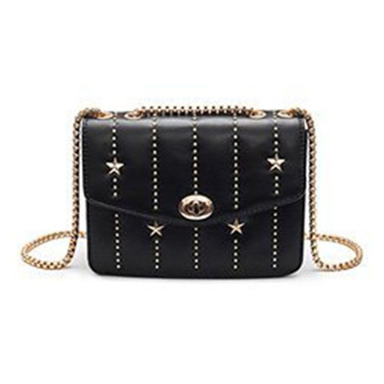 Rivet Pu Rectangle Crossbody Bags