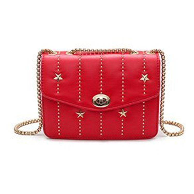 Rivet Pu Rectangle Crossbody Bags