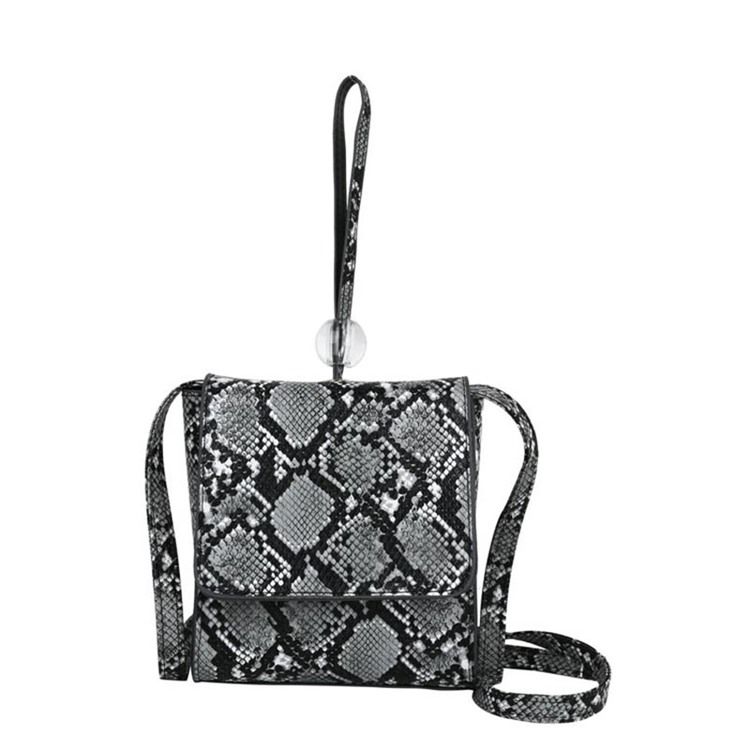 Serpentine Embossing Rectangle Crossbody Bags