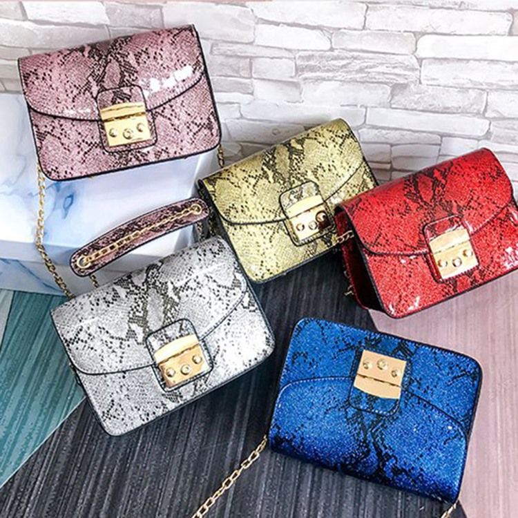 Serpentine Thread Rectangle Crossbody Bags