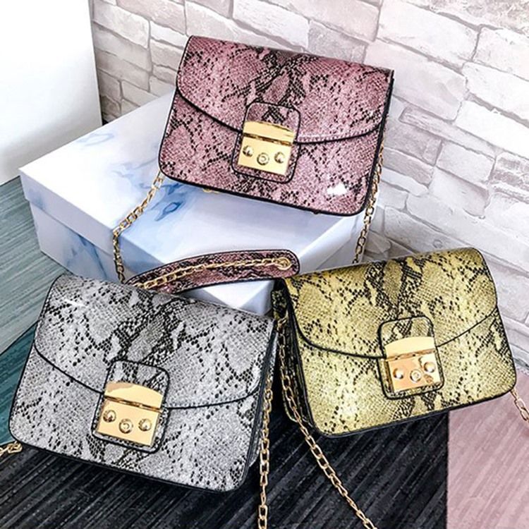 Serpentine Thread Rectangle Crossbody Bags