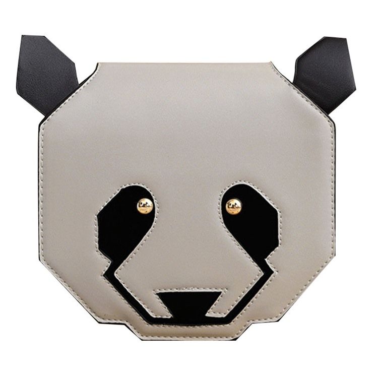 Synlig Tecknad Panda Shape Crossbody Bag