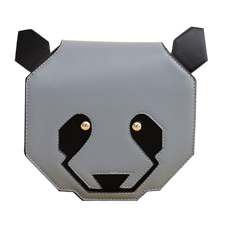 Synlig Tecknad Panda Shape Crossbody Bag