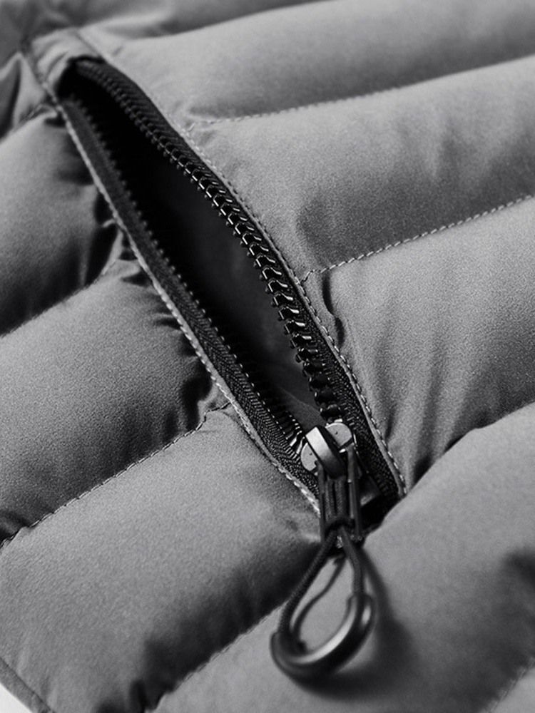 Hooded Zipper Standard European Dunjacka För Män