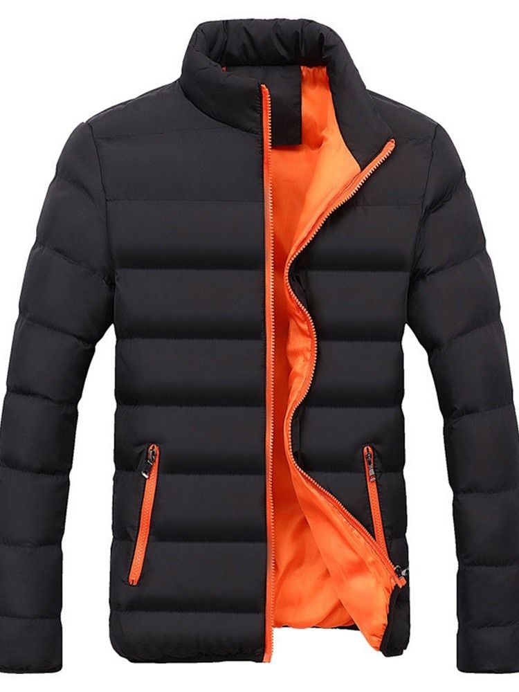 Standard-dragkedja För Män Slim Down Jacket