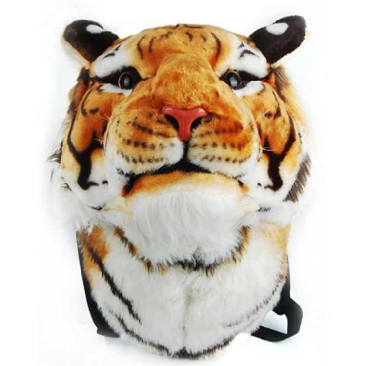 Lifelike Tiger Head Design Ryggsäck För Kvinnor