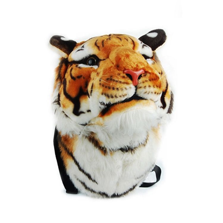 Lifelike Tiger Head Design Ryggsäck För Kvinnor