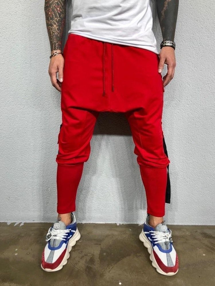 Baggy Byxor För Män Pocket Spring Casual Pants