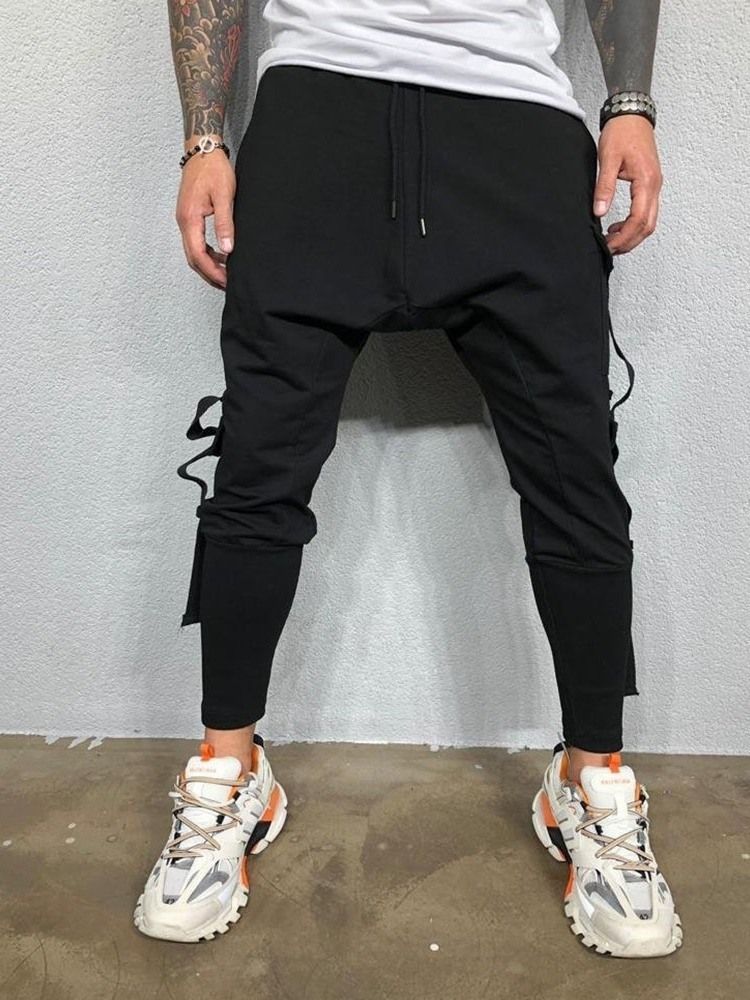 Baggy Byxor För Män Pocket Spring Casual Pants