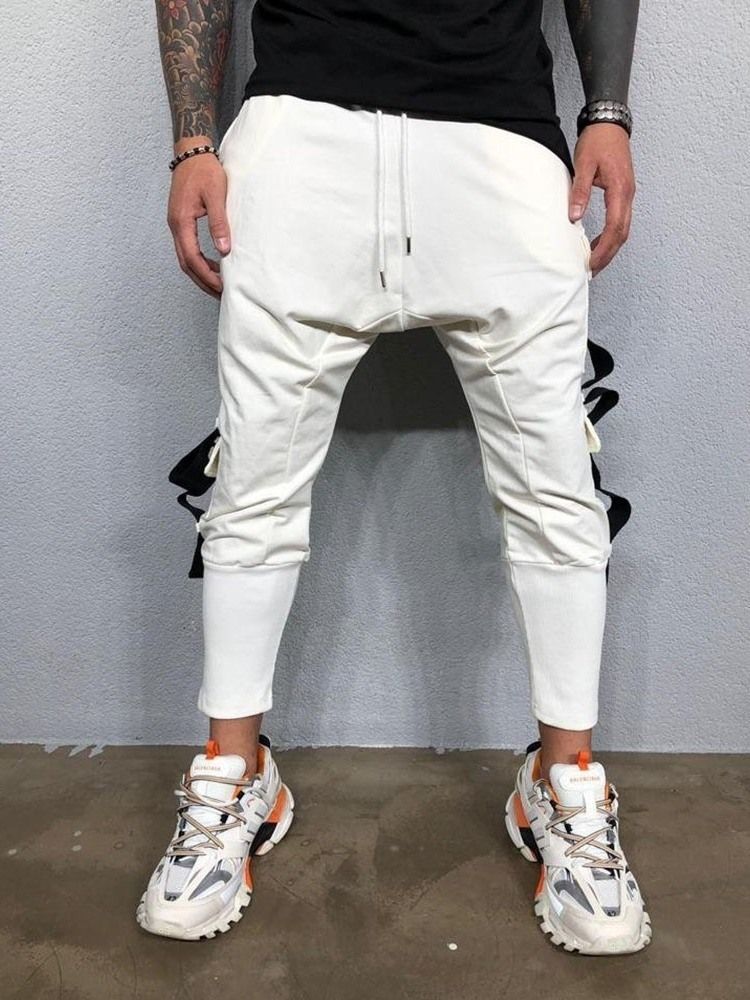 Baggy Byxor För Män Pocket Spring Casual Pants