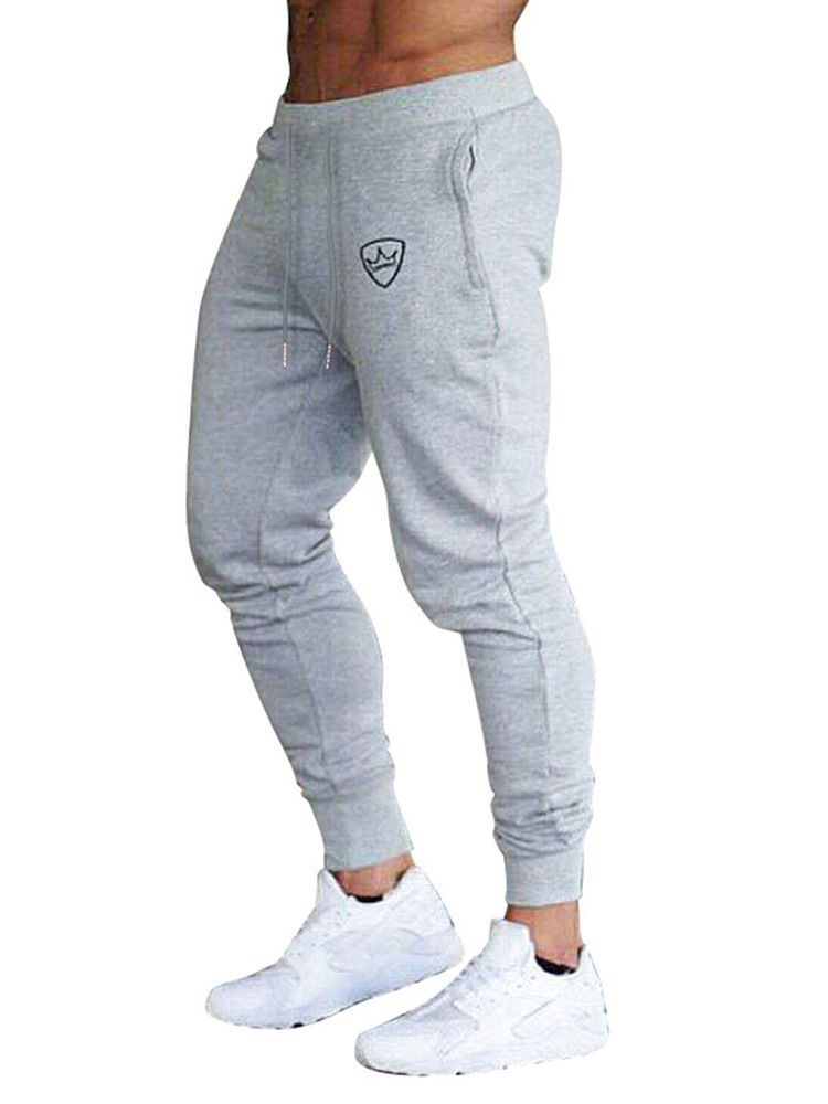 Casual Micro-elastic Slim Slim Byxor För Män