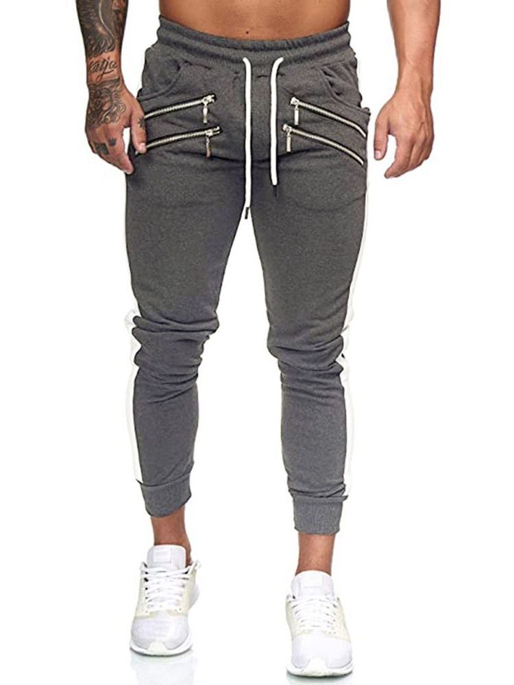 Lace-up Pencil Pants Lace-up Men's Byxor