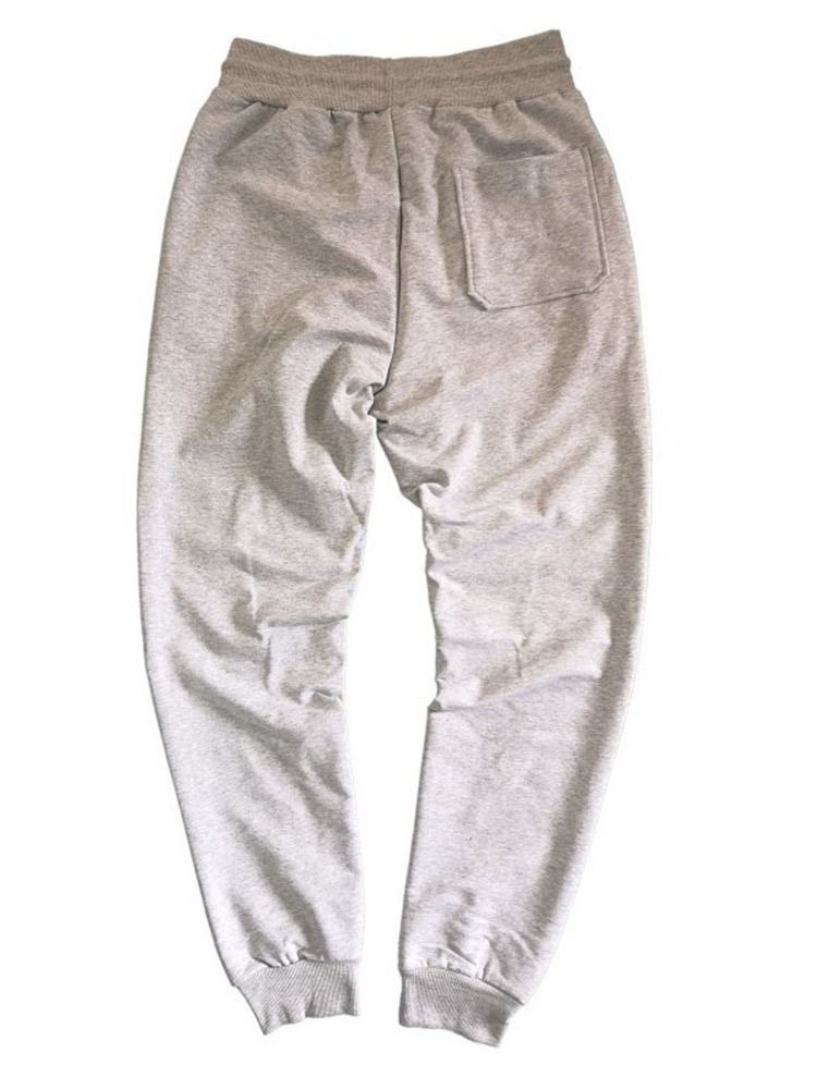 Pennbyxor För Män Plain Spring Lace-up Casual Pants