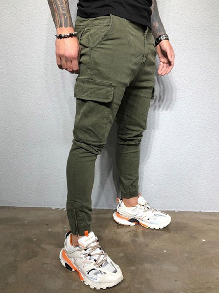 Pocket Plain Overall Four Seasons Herrbyxor