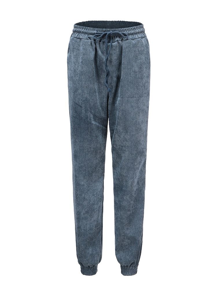 Skinny Plain High Midja Pencil Pants Byxor För Kvinnor