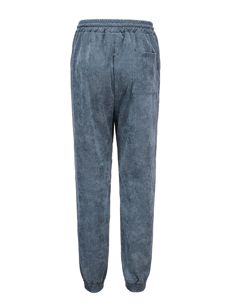 Skinny Plain High Midja Pencil Pants Byxor För Kvinnor